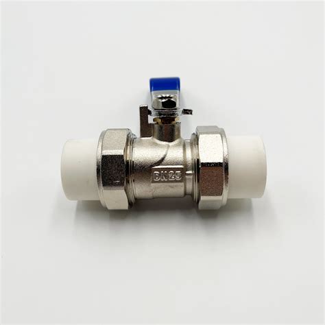 Ppr Double Union Brass Ball Valve Hot Melt Tap Water Pipe Valve Heating Pipe Switch Buy Ppr