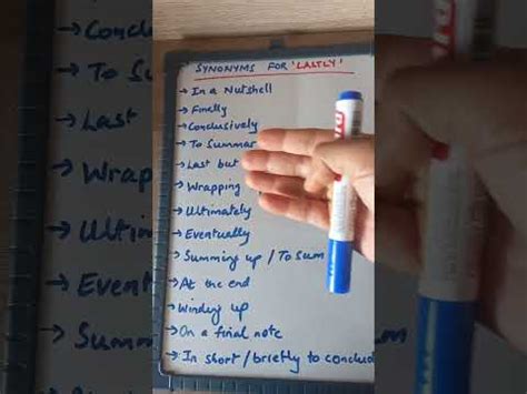 Synonyms for Lastly #synonyms for Finally#daily#english#viral# ...