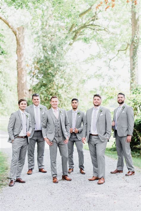 Grey Groom And Groomsmen
