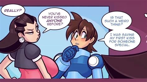 Megaman And Roll Kiss