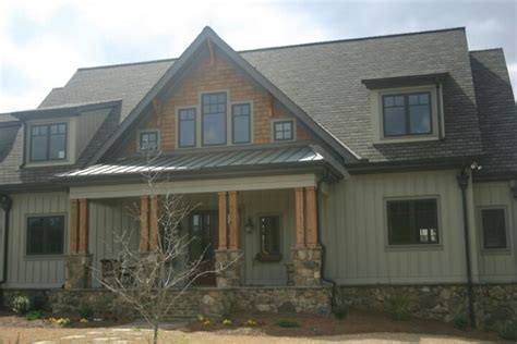 Craftsman Board And Batten With Stone Exterior Pinterest