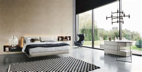 Italian Modern Floating Bed By San Giacomo