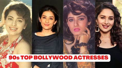 Top Beautiful Actress 1990's- 2000 II Top 90s Bollywood Actress | 90s ...