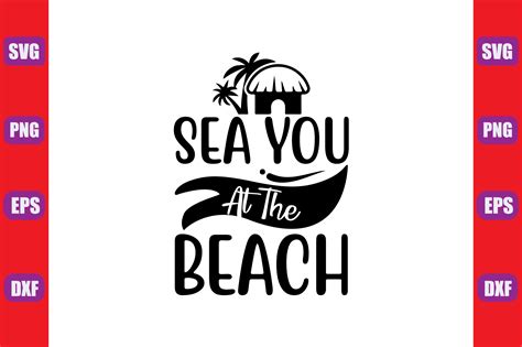 Beach Svg Design Sea You At The Beach Graphic By Creative Design