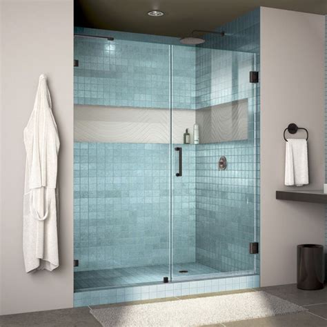 Dreamline Unidoor Lux 56 In W X 72 In H Fully Frameless Hinged Shower