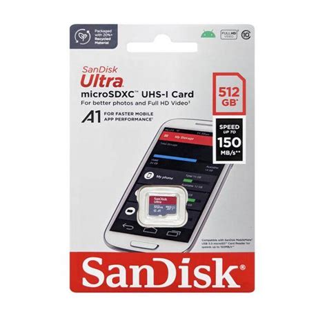 Sandisk マイクロsdカード Sdxc 512gb 150mbs U1 A1 Sdsquac 512g Gn6mn 条件付き送料無料