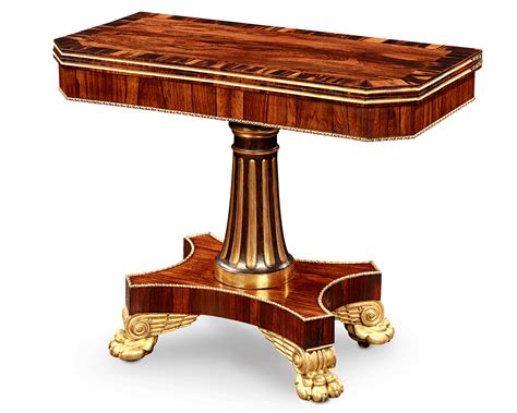 Regency Rosewood Card Tables Ms Rau