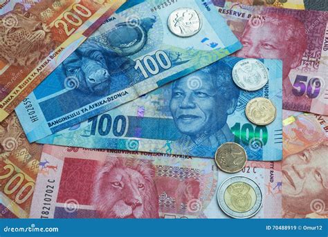 Set Of South Africa Currency Stock Image Image Of Mandela Currency