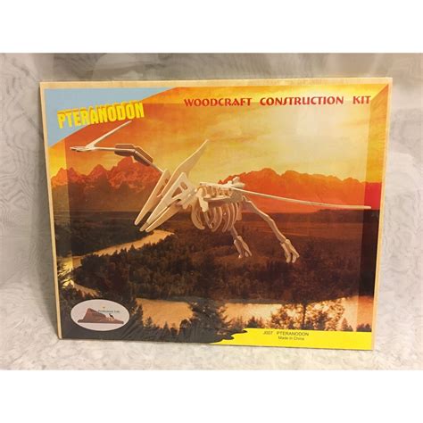 Puzzle 3D Din Lemn Dinozaur Pteranodon 19 Piese EMAG Ro