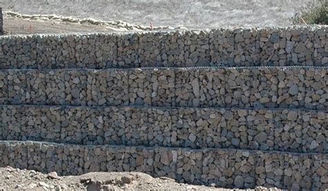 Gabion Faced Soil Reinforcing Wall Soil Retaining Walls Reinforced Soil