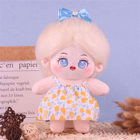 Cute Princess Dress Plush Dolls Clothes 20cm Cotton Dollexo Idol Dolls