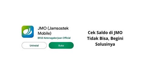 Cek Saldo Di Jmo Tidak Bisa Begini Solusinya Info Kesehatan