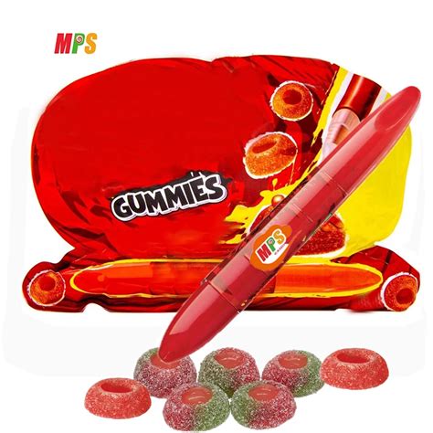 Juicy Chewy Gummies Sweet Gummy Pen Liquid Candy Bonbons And Sour Gel Pen