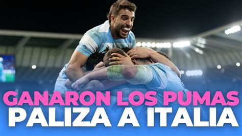 Analizamos La GOLEADA De LOS PUMAS A ITALIA El Show De Rugbeat YouTube