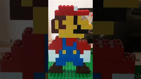 How To Build Super Mario In Lego Supermario Lego Bit Youtube