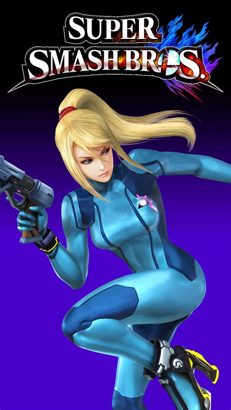 Smash 4 Wallpaper Phone Zero Suit Samus By Thewolfgalaxy On Deviantart