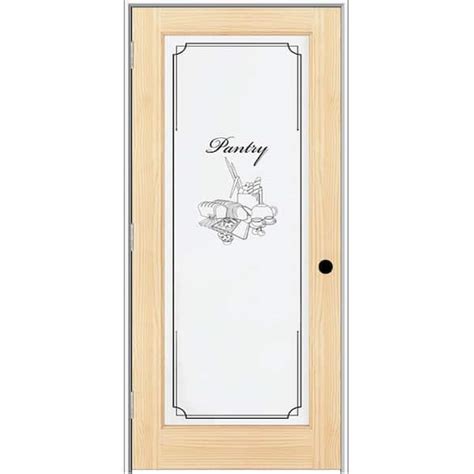 Have A Question About Mmi Door 30 In X 80 In Right Hand Unfinished Pine Full Lite Frost Pantry