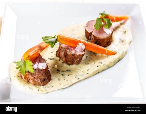 Fine Dining Loin Pork Meat Hi Res Stock Photography And Images Alamy