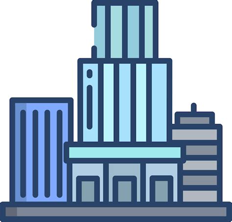 Premium Vector Theater Buildingsolid Linear Color Vector Illustration