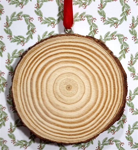 Cardinal Wood Slice Ornament Red Birds Round Wooden Disc T For Mom