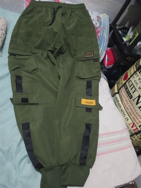 korean cargo jogger pants on Carousell