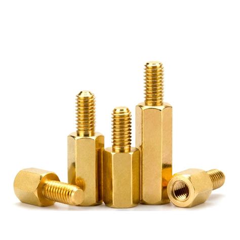 Yjin Store M Hex Brass Male Female Standoff Board Rack Stud Hexagon