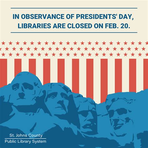 Presidents’ Day 2023 | St. Johns County Public Library System