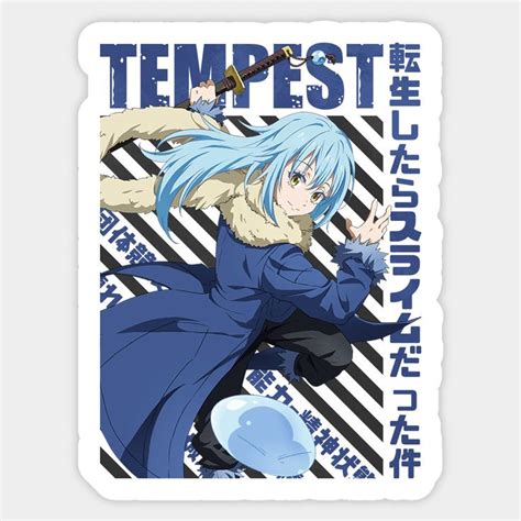 Tensura Rimuru Tempest Sticker In 2024 Stickers Funny Stickers Custom Stickers