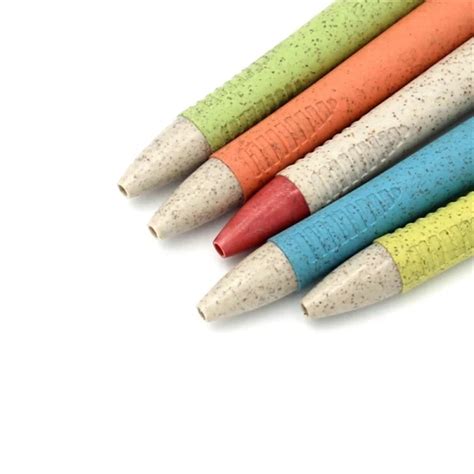 Eco Friendly Recycled Plastic Ballpoint Pen Degradable Wheat Straw