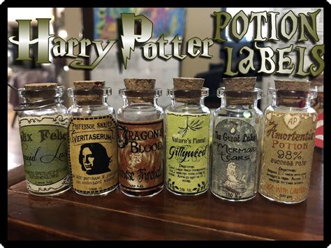 Harry Potter Printable Potion Labels