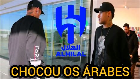 OLHA COMO FOI A CHEGADA DE NEYMAR HOJE NA ARÁBIA SAUDITA PARA REALIZAR