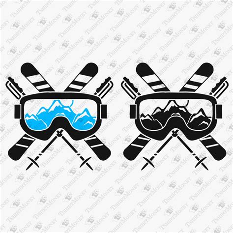 Ski Goggles Svg Snow Svg Mountains Svg Skier Svg Winter Sports Svg