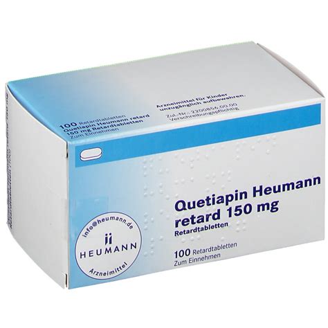 Quetiapin Heumann Retard Mg St Mit Dem E Rezept Kaufen Shop