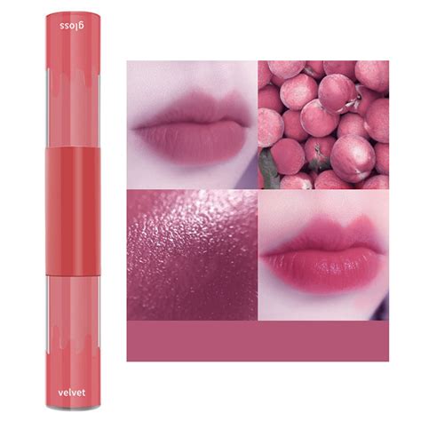 Wangjiaoid Double Ended Lipstick Together Soft Moisturizing Lip Gloss