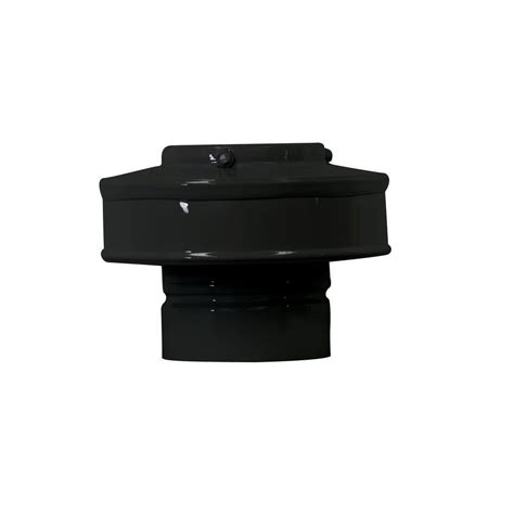 Active Ventilation In Dia Aluminum Vent Pipe Cap In Black Vpc Bl