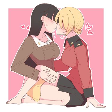 Darjeeling And Nishi Kinuyo Girls Und Panzer Drawn By Zannenhero