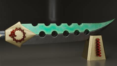 Meliodas Sword 3d Model Cgtrader