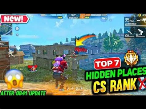 TOP 7 HIDDEN PLACES IN CS RANK CS RANK PUSH TIPS AND TRICKSNEW CS RANK