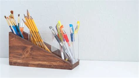 Diy Pencil Holder Ideas You Ll Want On Your Desk Pillar Box Blue