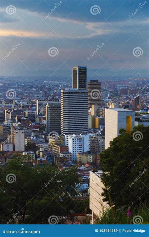 Beautiful Outdoor View Of One Of The Tallest Building In Bogota