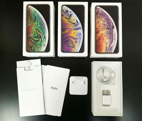 Apple iPhone Xs Max Box with OEM Accessories Original iPhone XS / XS ...