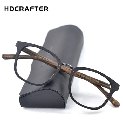 HDCRAFTER Wood Glasses Frame Men Wooden Eyeglasses frames for Male ...