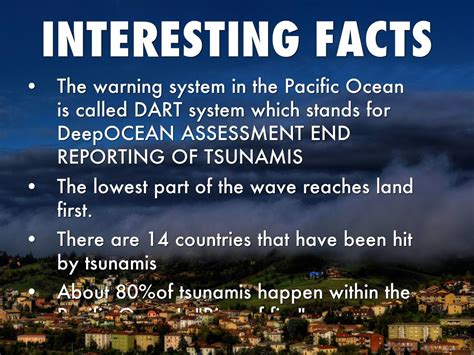 Facts About Tsunamis For Kids