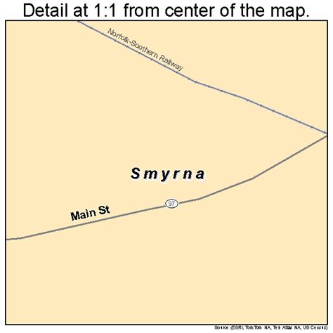 Smyrna South Carolina Street Map 4567210