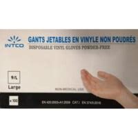 Gant Vinyle Non Poudre Taille L Prest hyg à Prix Carrefour