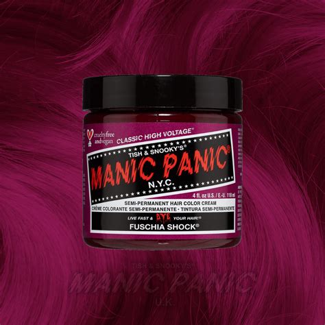 Fuschia Shock High Voltage Classic Hair Dye Manic Panic Uk