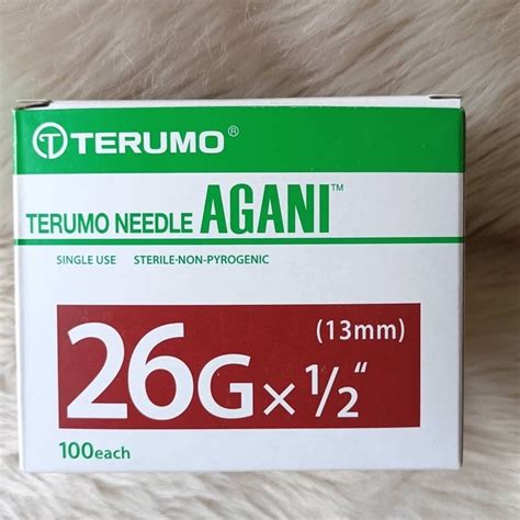 Terumo Needle AGANI 26Gx 1 2 13mm 100Pcs Box S Shopee Philippines