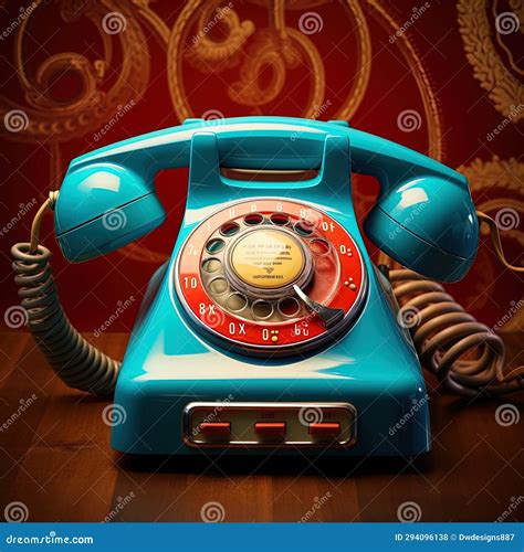 Retro Rotary Telephone Stock Illustration Illustration Of Hand