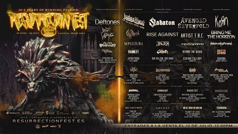 Cartel Final Del Resurrection Fest 2022 The Metal Circus The Metal