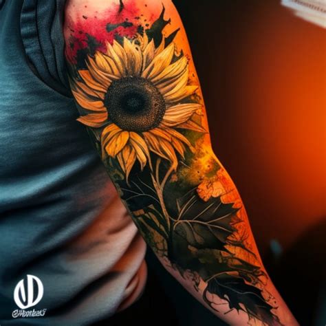 Sunflower Sleeve Tattoo Ideas Tattooclue